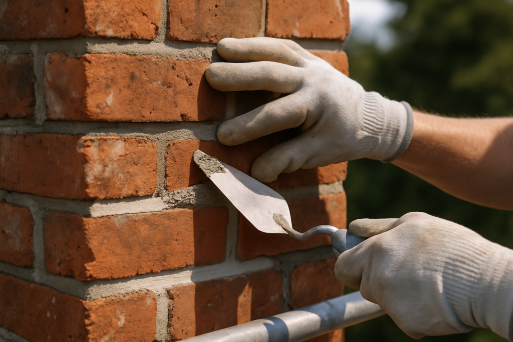 Chimney & Masonry Repair — American Chimney Company at work